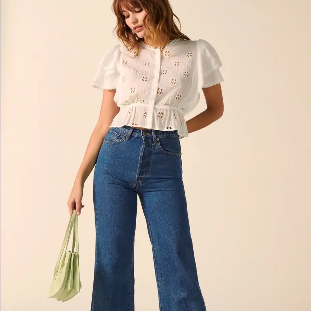 COPY - Rouje Ruffled blouse NWT